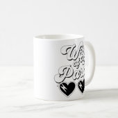 Mug Femme de la fête de Bachelorette Rétro Script (Devant droit)