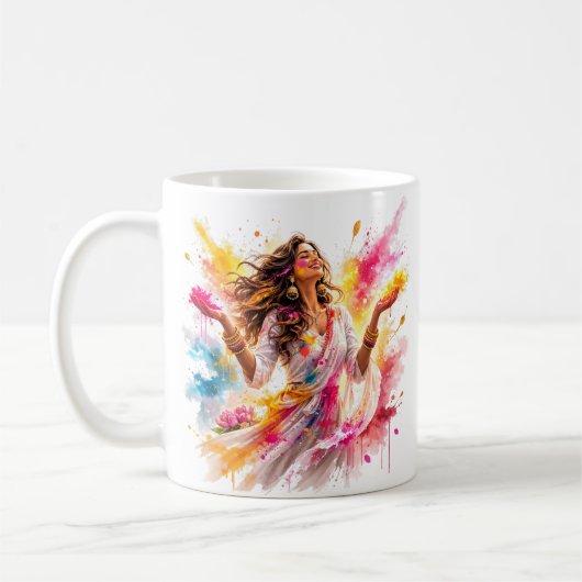 Mug Femme de la fête Holi (Gauche)