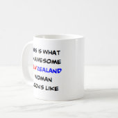 Mug femme de la nouvelle-zélande, génial (Devant gauche)