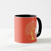 Mug femme de l'arbre de vie sur la méditation (Devant droit)