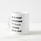 Mug femme de l'église ame, incroyable (Devant gauche)
