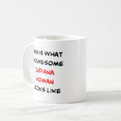 Mug femme de l'Indiana, formidable (Devant gauche)