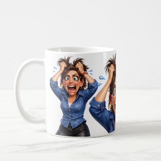 Mug Femme de mal de tête (Gauche)