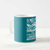 Mug Femme de mécanicien d'aviation (Devant gauche)