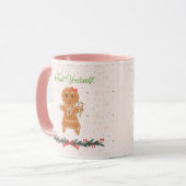 Mug Femme de pain d'épices de Noël (Devant gauche)