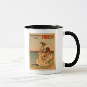 Mug Femme de Phroso à l'affiche théâtrale de plage