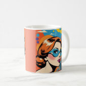 Mug Femme des années 60 (Devant droit)