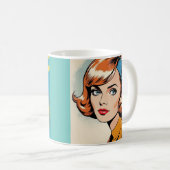 Mug Femme des années 60 (Devant droit)