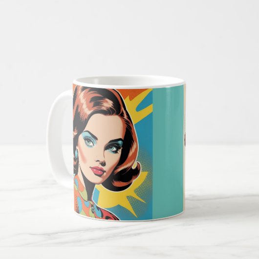 Mug Femme des années 60 (Devant gauche)