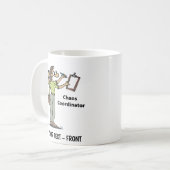 Mug Femme dessin animé administratrice (Devant gauche)