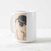 Mug Femme détendant après son Bath (Devant gauche)