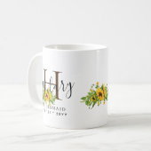 Mug Femme d'information personnalisée Nom initial SFNU (Devant gauche)