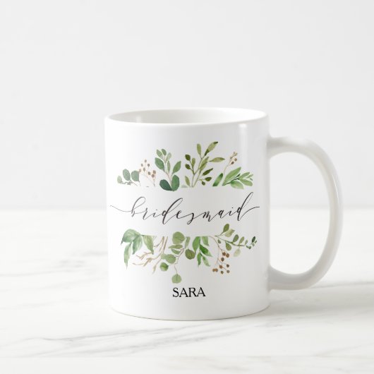 Mug Femme d'information sur la verdure personnalisée-1 (Droite)