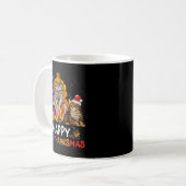 Mug Femme Drôle Chat Hallothanksmas Halloween Ch (Devant gauche)