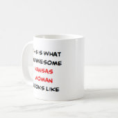 Mug femme du Kansas géniale (Devant gauche)