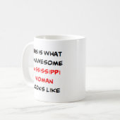 Mug femme du Mississippi, formidable (Devant gauche)
