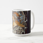 Mug Femme du Zodiac par Alphonse Mucha - Art Nouveau (Devant droit)