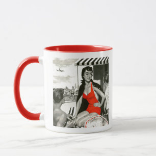 Mug Femme d'un rouge ardent
