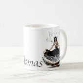 Mug Femme élégante (Devant droit)