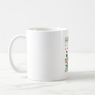 Mug femme elf noël laide pull