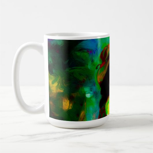 Mug Femme en Casquette vert (Gauche)