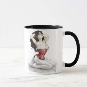 Mug Femme en Corse Rouge