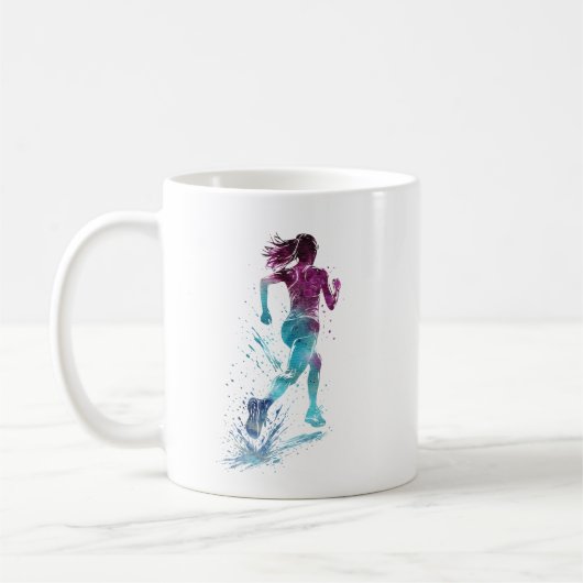 Mug Femme en course (Gauche)