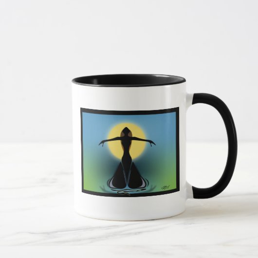 Mug Femme en fleurs (Droite)