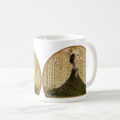 Mug Femme en jupe de paon (Devant droit)