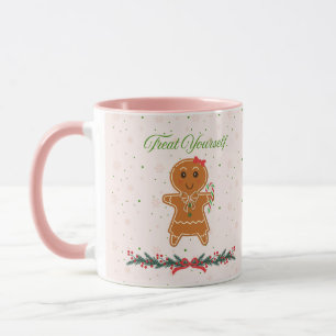 Mug Femme en pain d'épices de Noël