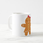 Mug Femme en pain d'épices mignonne avec cou (Devant gauche)