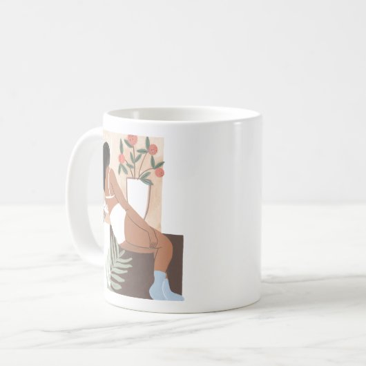 Mug Femme en repos (Devant gauche)