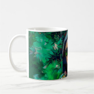 Mug Femme en verres verts