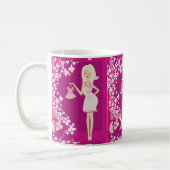 Mug femme enceinte blonde (Gauche)