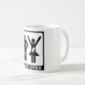 Mug Femme enceinte - Jeu sur (Devant droit)