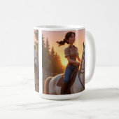 Mug Femme équitation (Devant droit)