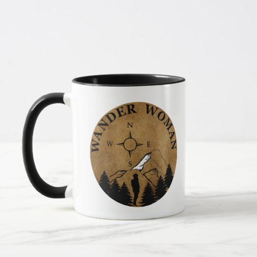 Mug femme errante randonnée (Gauche)