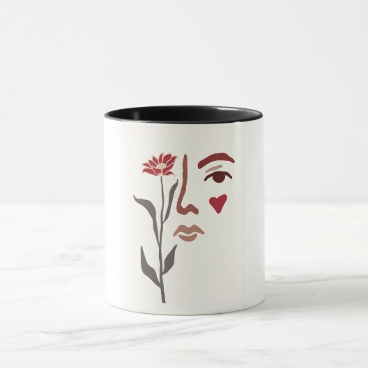 Mug Femme et Fleur (Centre)