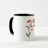 Mug Femme et Fleur (Devant gauche)