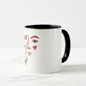 Mug Femme et Fleur (Devant droit)