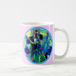 Mug Femme et gentleman des années 1920 sur la piste de