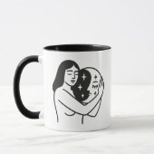 Mug Femme et Lune (Gauche)