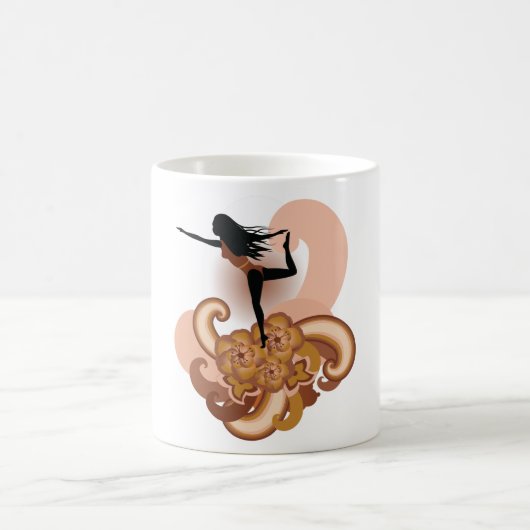 Mug Femme faisant du yoga (Centre)