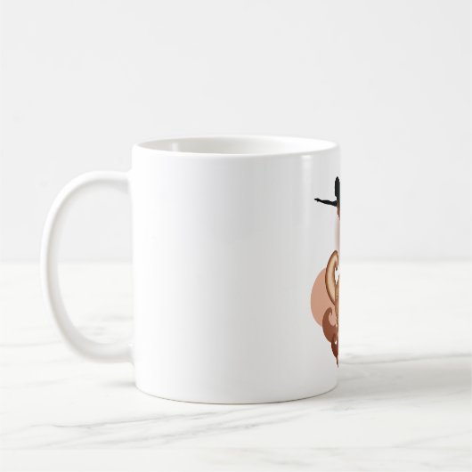 Mug Femme faisant du yoga (Gauche)