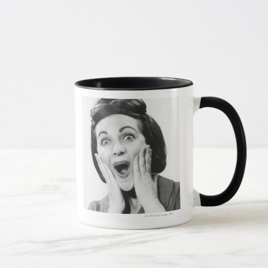 Mug Femme faisant le visage (Droite)