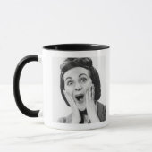Mug Femme faisant le visage (Gauche)