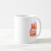 Mug Femme Femme Muddy Mud Run Squad Mudding Courir (Devant droit)