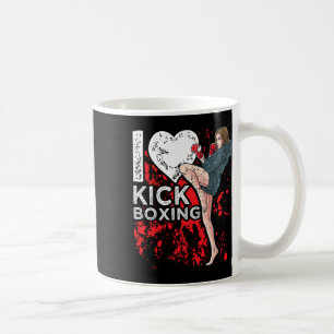 Mug Femme Fille Kickboxeuse J'adore La Boxe Thaïe