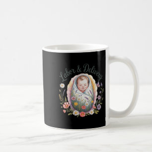 Mug Femme Fleur sauvage Travail & Infirmière de li