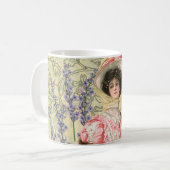 Mug Femme florale victorienne rose Régence (Devant gauche)